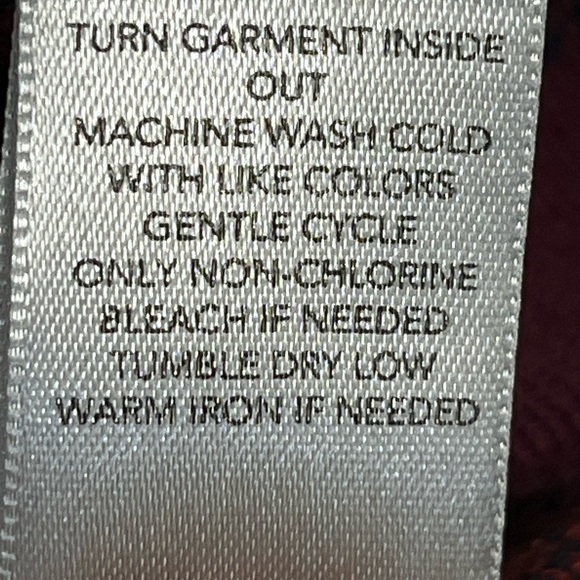 Christopher & Banks Burgundy Orange and Yellow Gradient Cotten Cardigan - Picture 4 of 5